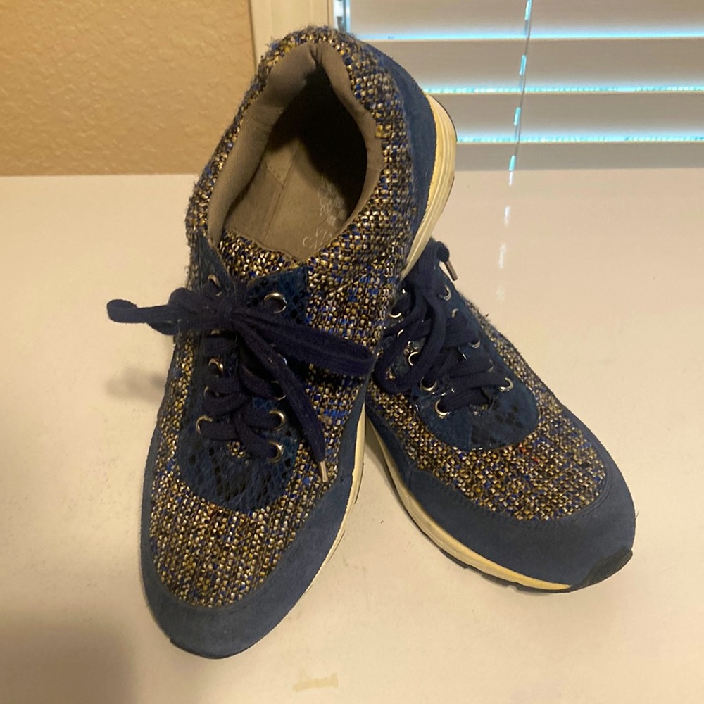 Women’s designer sneakers.